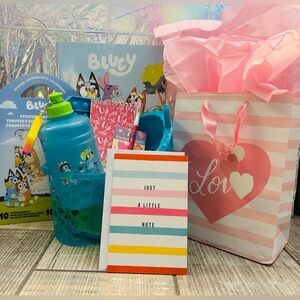 Bluey Valentine’s Day Gift Basket Bundle Lot NWT